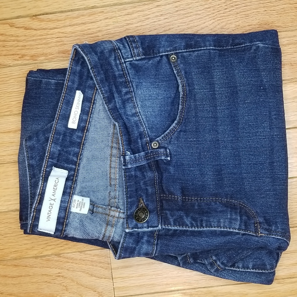VINTAGE AMERICA BOHO SKINNY JEANS